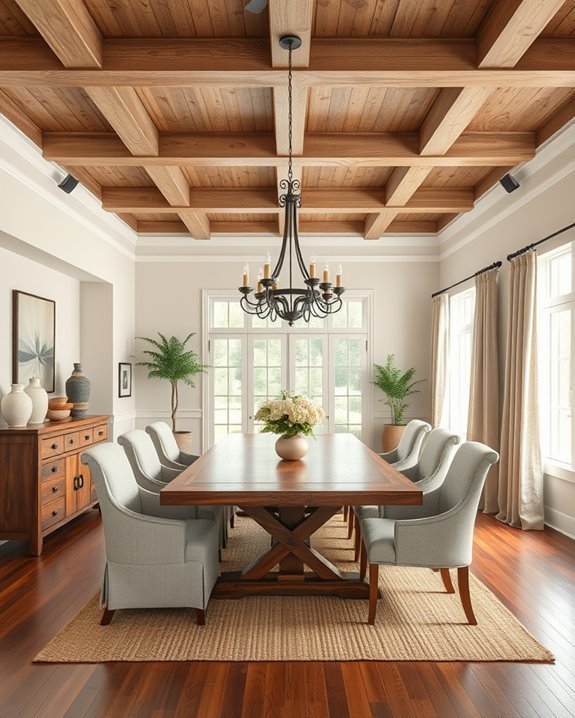 rustic elegance with beams