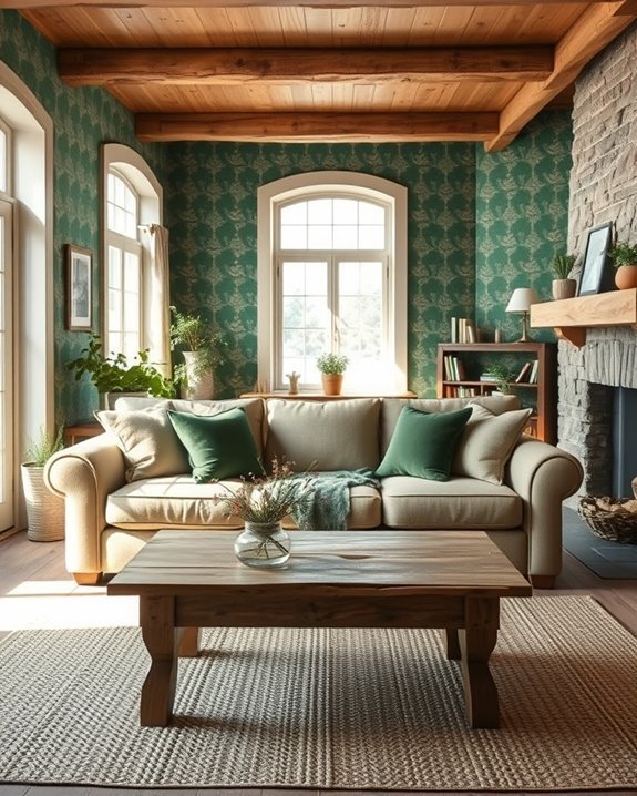 rustic elegance with greenery