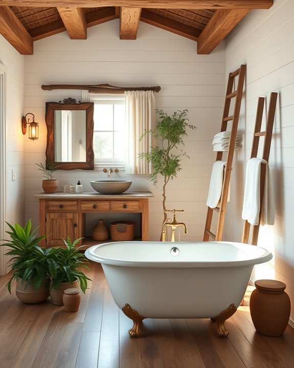 rustic farmhouse bathroom design
