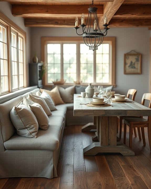rustic farmhouse dining charm