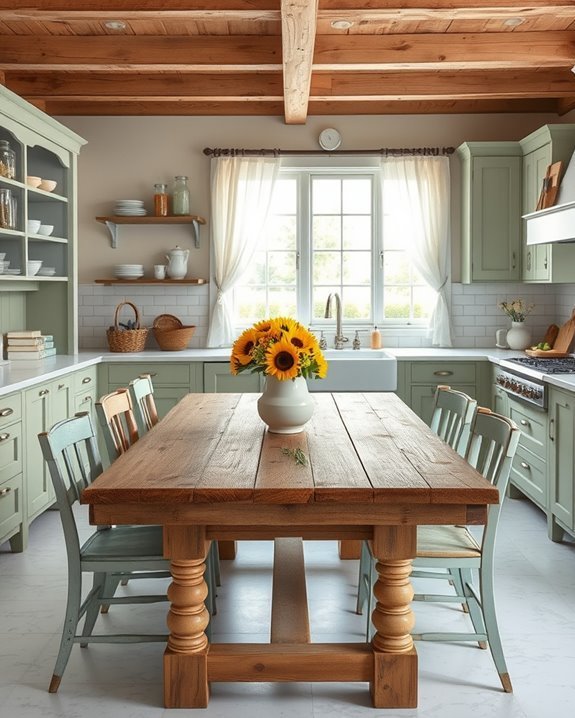 rustic farmhouse dining charm