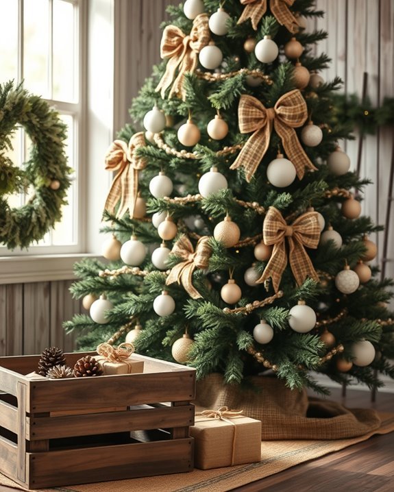 rustic farmhouse tree decorations