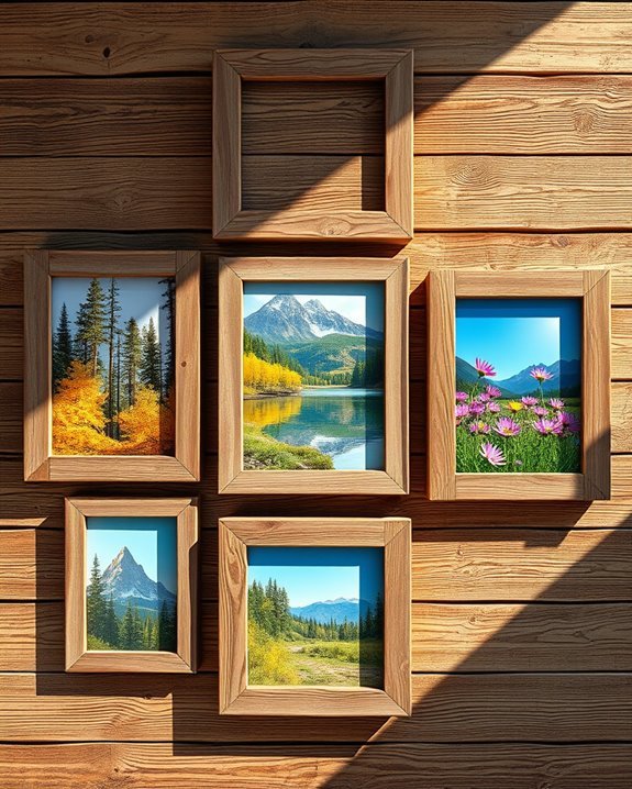 rustic frames enhance nature