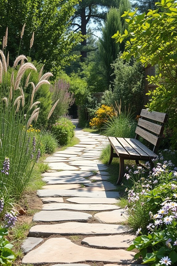 rustic garden pathway ideas