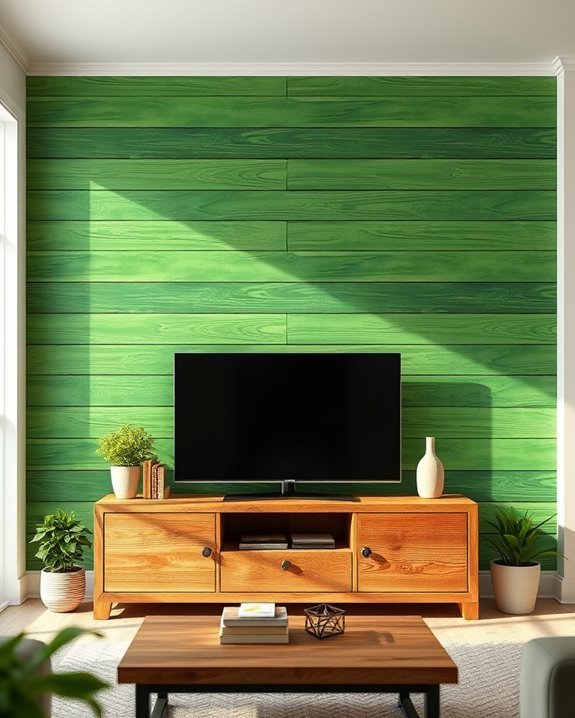 rustic green shiplap charm