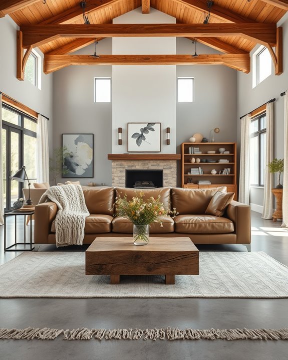 rustic modern aesthetic blend
