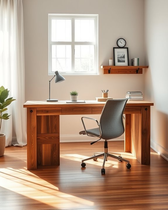 rustic modern home office