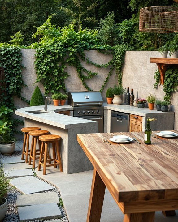 rustic outdoor cooking charm