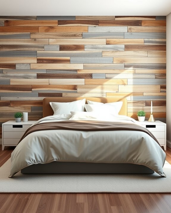 rustic pallet wood wall
