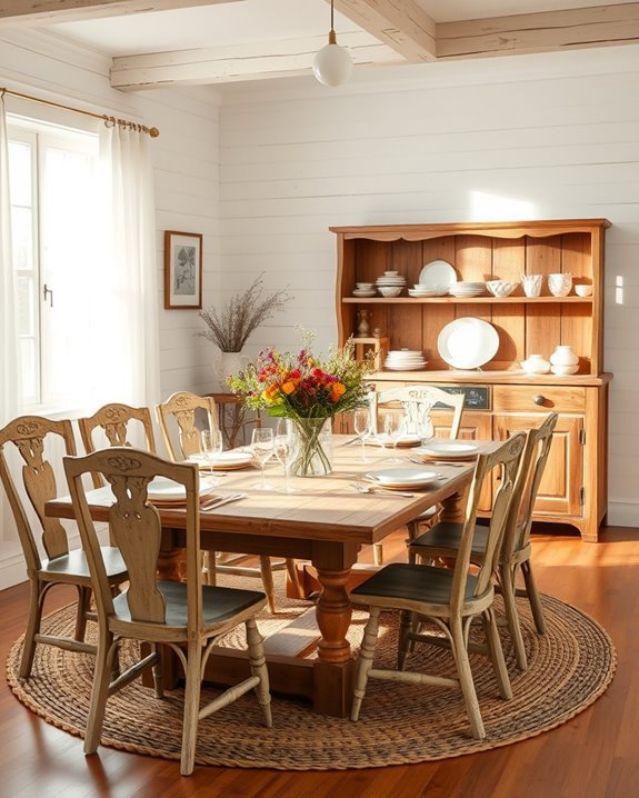 rustic reclaimed wood accents