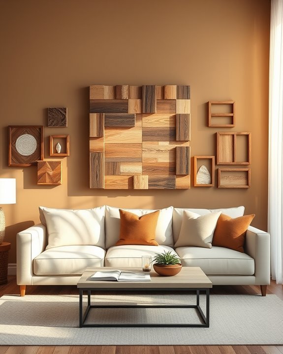 rustic reclaimed wood art