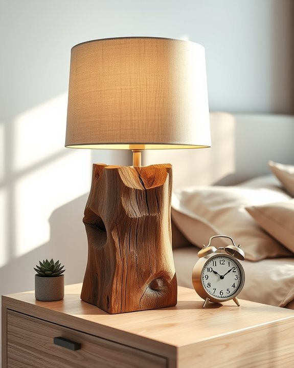 rustic reclaimed wood lamps