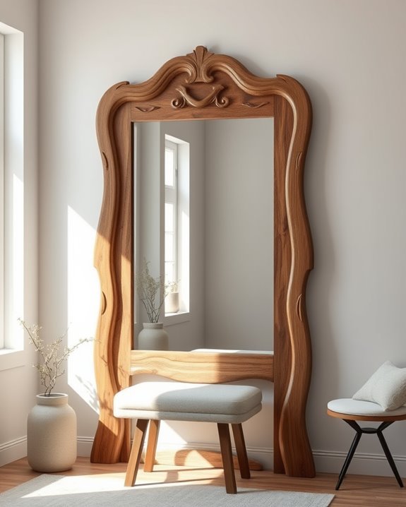 rustic reclaimed wood mirrors