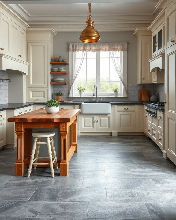 rustic slate flooring charm