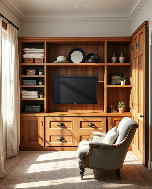 rustic vintage closet design