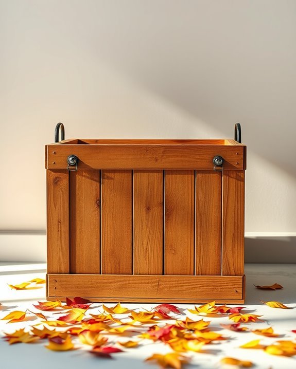 rustic vintage wooden storage