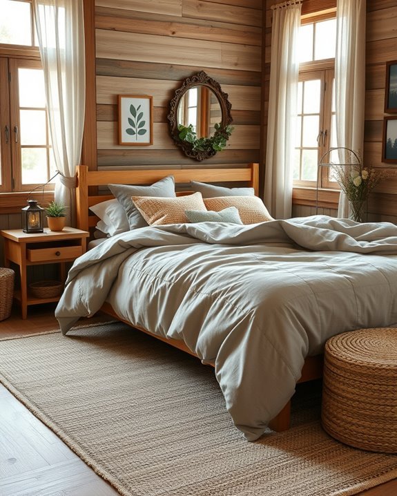 rustic warmth and character
