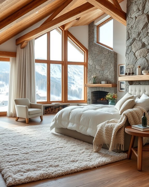 rustic warmth and comfort