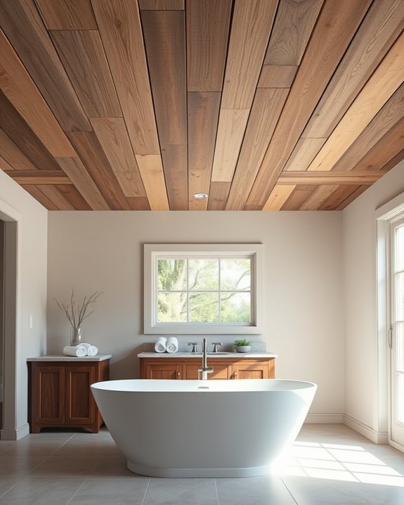 rustic warmth for bathrooms