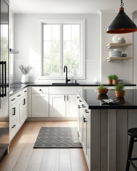 rustic warmth in kitchens