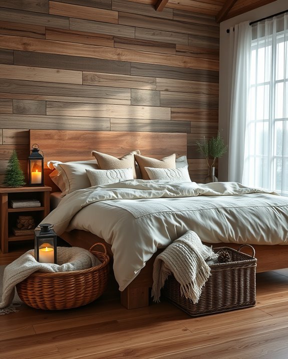 rustic wood holiday decor
