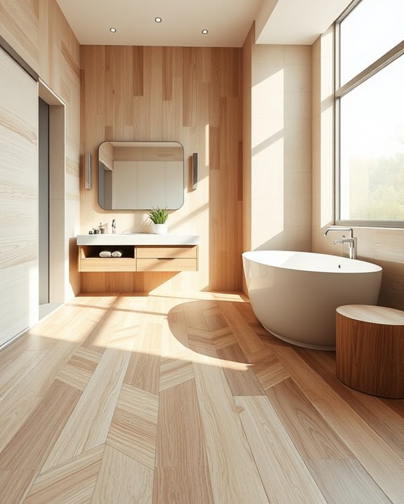 rustic wood look tile charm