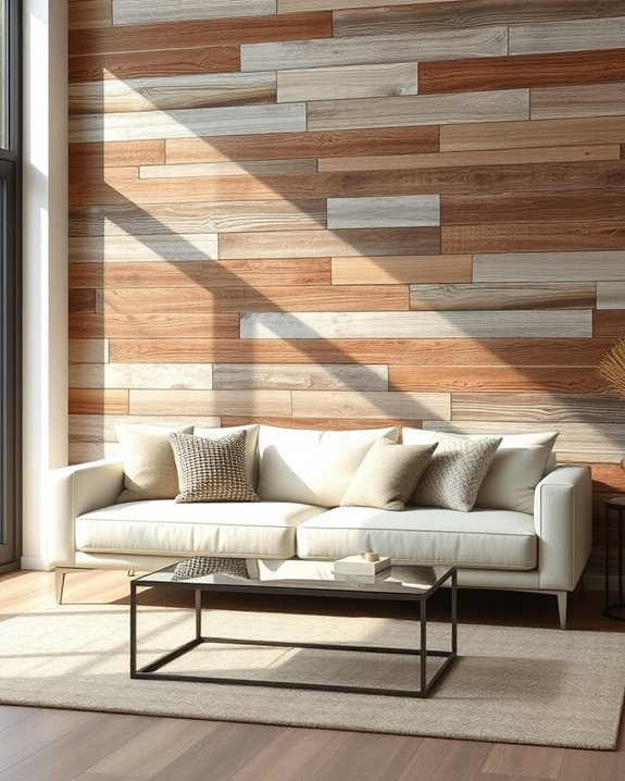 rustic wood panel charm