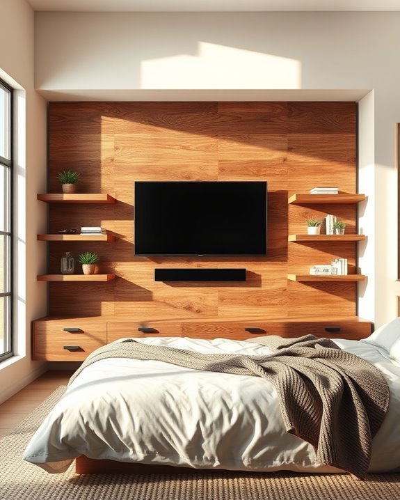 rustic wood panel charm