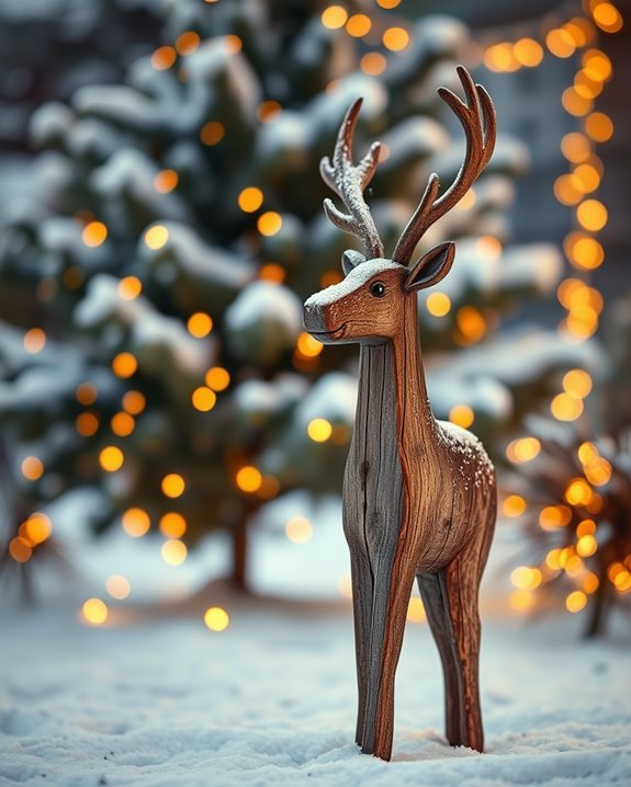 rustic wooden christmas decorations