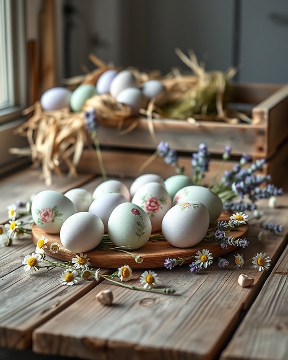rustic wooden easter decor