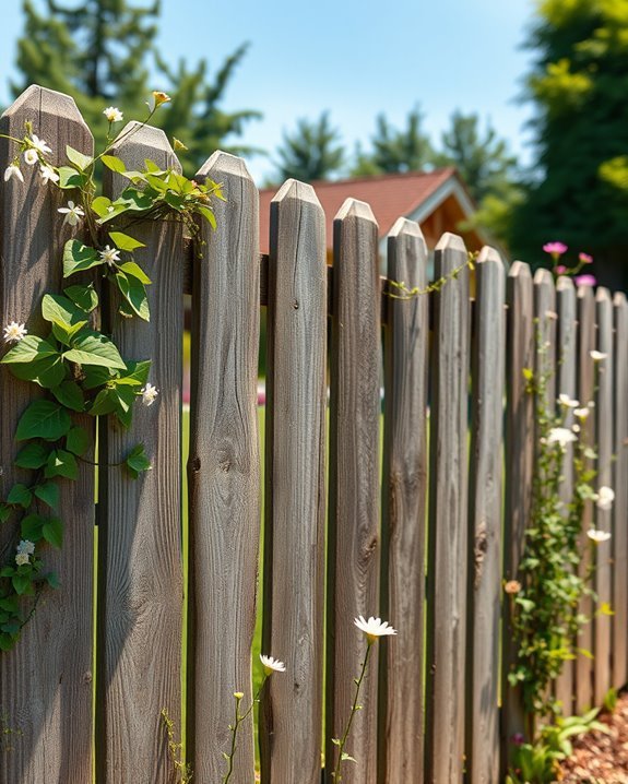 rustic wooden fence charm