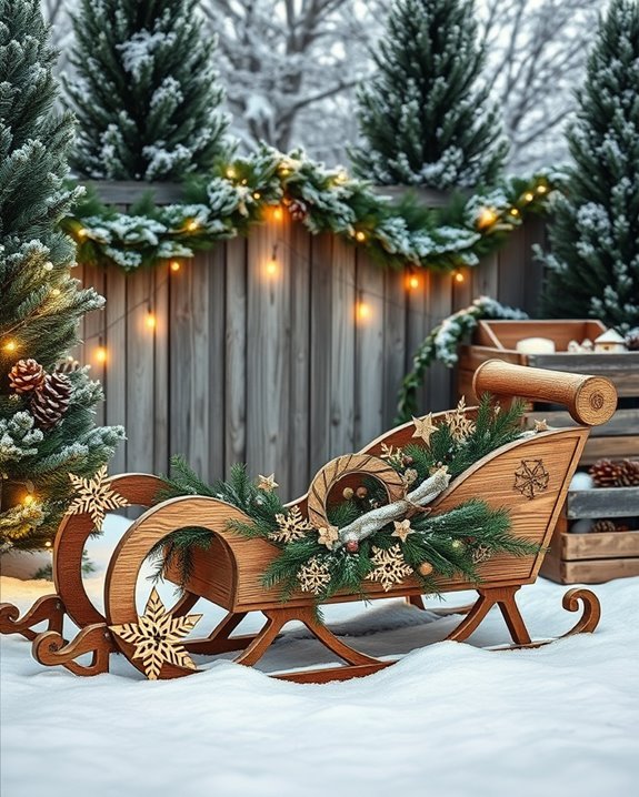 rustic wooden holiday decor