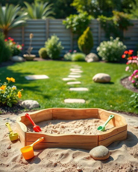 safe and fun sandpit