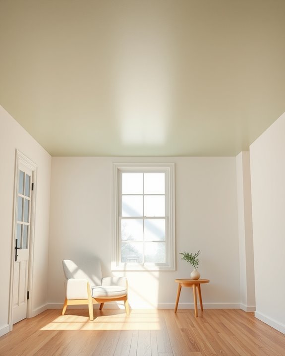 sage green ceiling tranquility