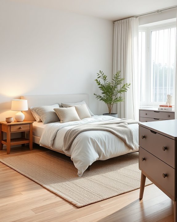 scandinavian minimalist bedroom design
