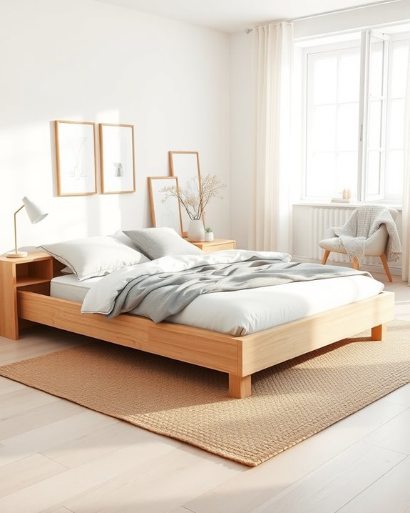scandinavian minimalist box bed