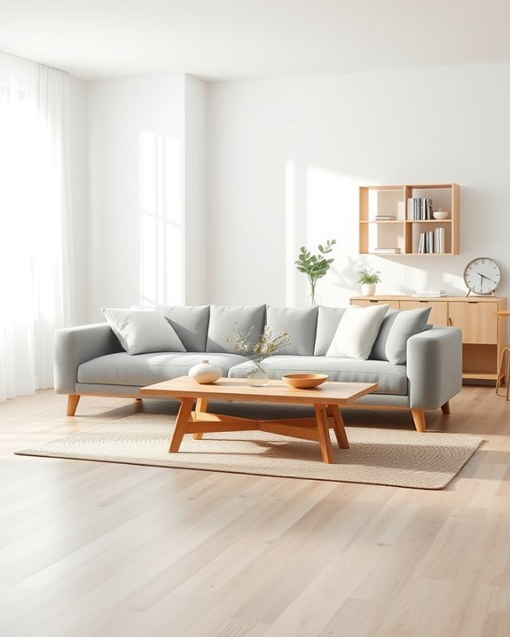 scandinavian minimalist living room