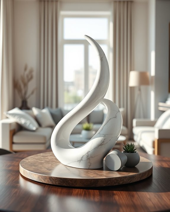 sculptural artistic centerpiece design
