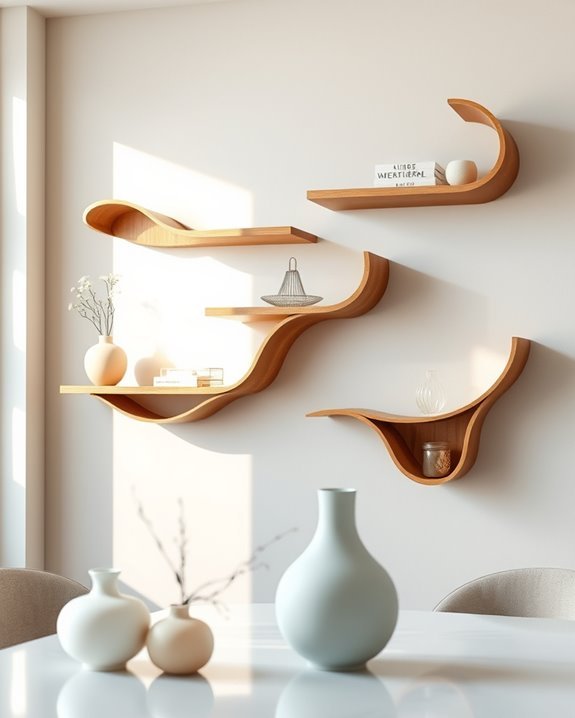 sculptural shelves as art