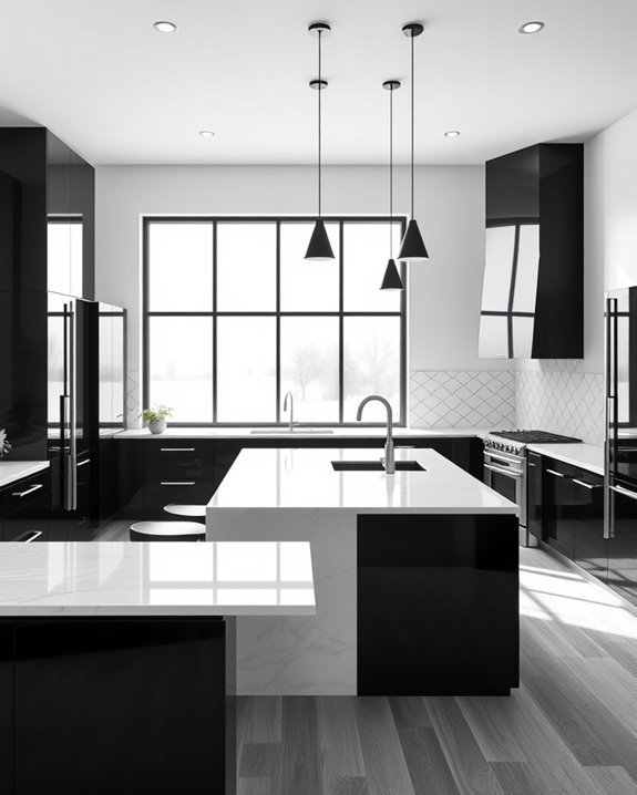 seamless black and white elegance