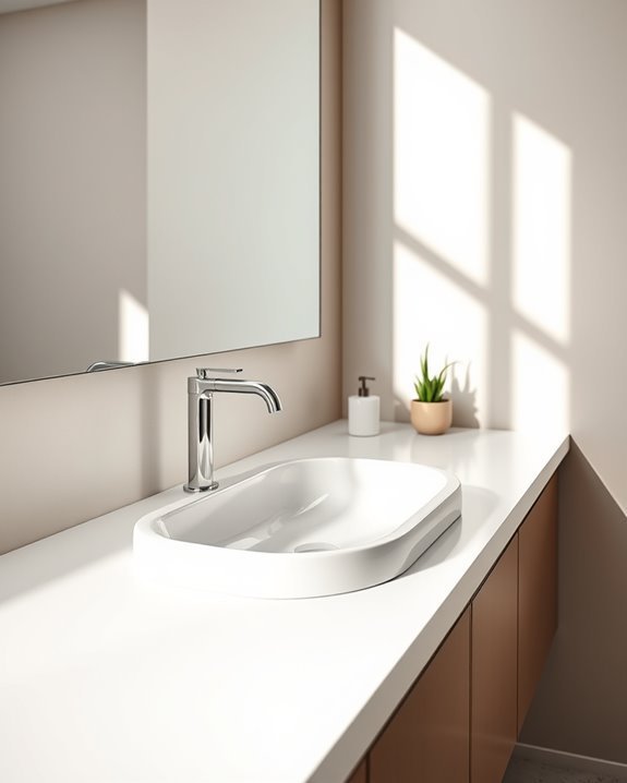 seamless integrated sink design