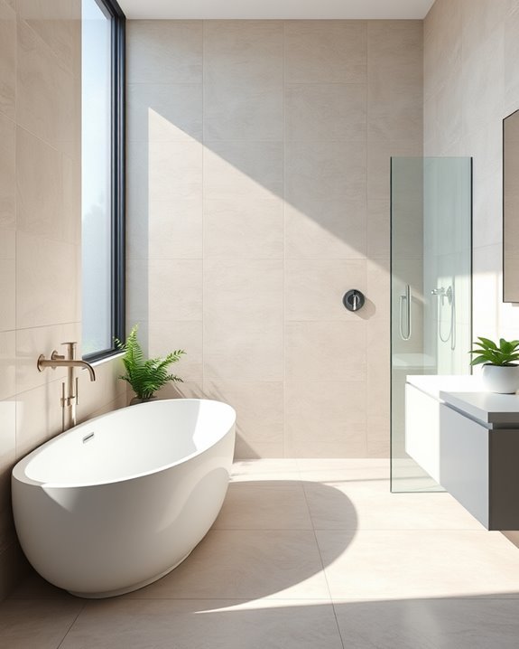 seamless modern tile installation