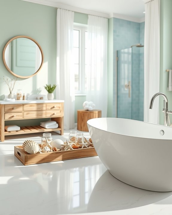 seashell accents for decor