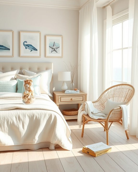seashells enhance coastal decor
