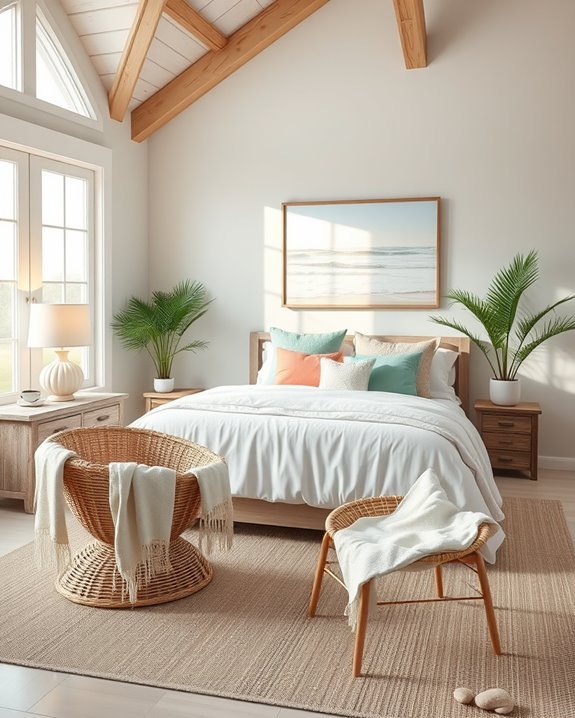 seaside inspired bedroom oasis