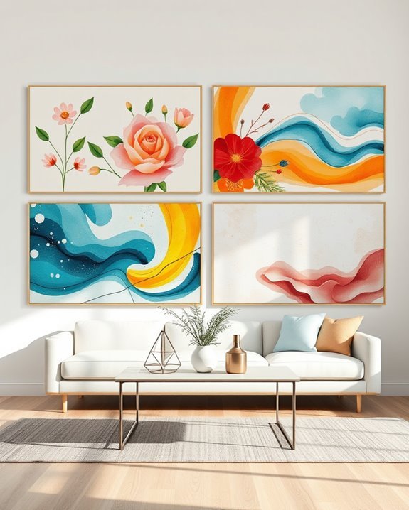 seasonal abstract art transformation