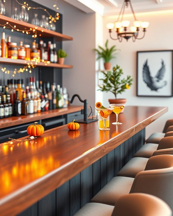 seasonal bar atmosphere transformation