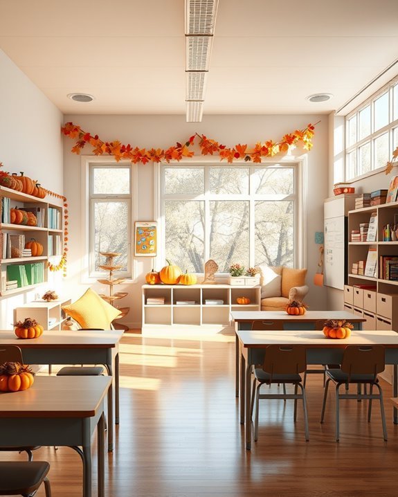 seasonal classroom decor transformation
