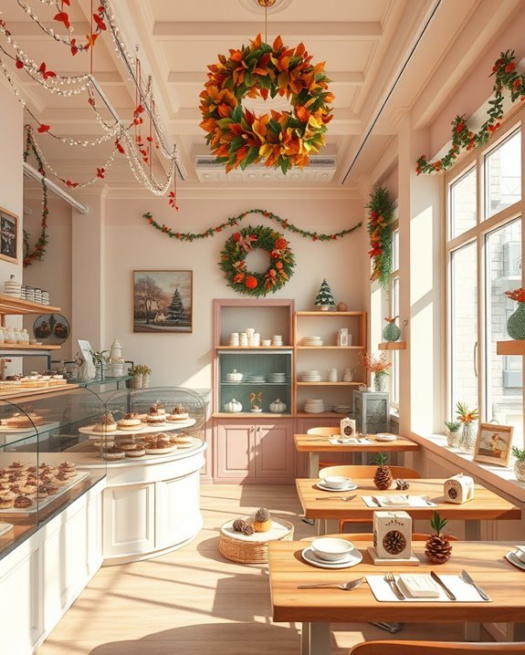 seasonal decorations enhance ambiance