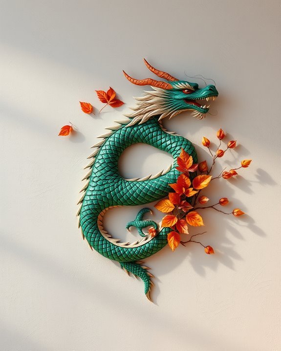 seasonal dragon wall decor